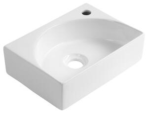 Aqualine Aqualine, RUBIC keramické umývadlo 34x25cm, biela, NP452