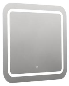 Zaoblené zrkadlo 80x70 cm s LED osvetlením, topná fólia, senzor s nastaviteľnou teplotou 2700-6500K, IP44 ZIL8070KTLEDS