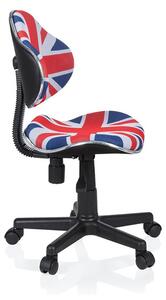 Hjh OFFICE Detská otočná stolička KIDDY GTI-2 (modrá/červená/biela) (100293482)