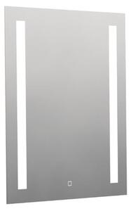 Hranaté zrkadlo 60x70 cm s LED osvetlením, topná fólia, senzor s nastaviteľnou teplotou 2700-6500K, IP44 ZIL6070TLEDS