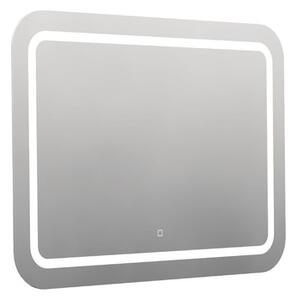 Zaoblené zrkadlo 100x70 cm s LED osvetlením, topná fólia, senzor s nastaviteľnou teplotou 2700-6500K, IP44 ZIL10070KTLEDS