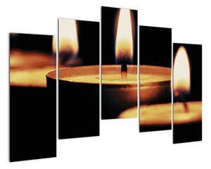 Horiace sviečky - obraz (Obraz 125x90cm)
