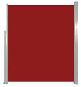 Zaťahovacia bočná markíza červená 160 x 500 cm