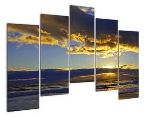 Západ slnka na mori - obraz na stenu (Obraz 125x90cm)