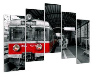 Historický vlak - obraz na stenu (Obraz 125x90cm)