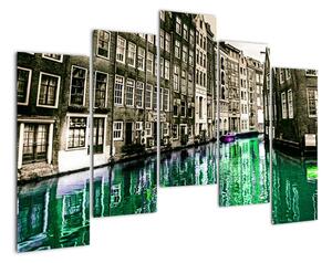 Obraz ulice Amsterdamu (Obraz 125x90cm)