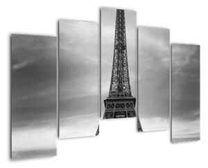 Trabant u Eiffelovej veže - obraz na stenu (Obraz 125x90cm)