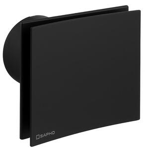Sapho Sapho, EIRA kúpeľňový ventilátor axiálny s časovačom, 15W, potrubie 100mm, čierna, EI102B