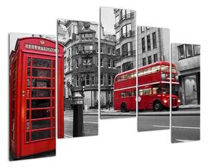 Londýnska ulice - obraz (Obraz 125x90cm)