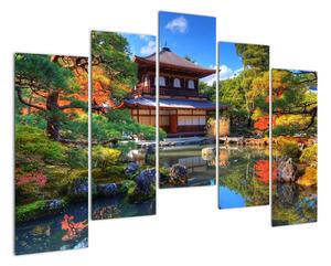 Japonská záhrada - obraz (Obraz 125x90cm)