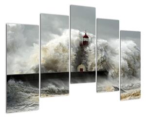 Maják na mori - obraz (Obraz 125x90cm)