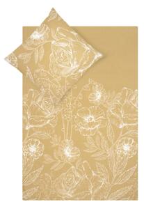 Žlté obliečky z bavlneného perkálu 200x135 cm Keno - Westwing Collection