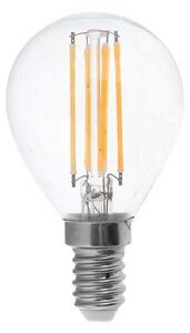 V-TAC LED filament žiarovka E14 P45 6W, Studená biela 6000 - 6500K