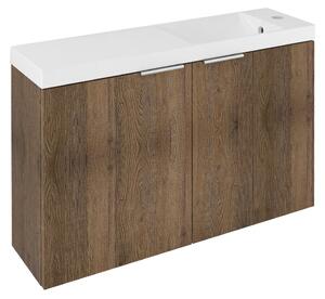 Sapho Sapho, LATUS X umývadlová skrinka 78,8x50x22cm, dub Sherwood, LT110-SET05