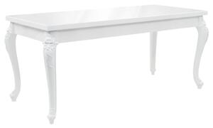 Jedálenský stôl 179x89x81cm vysokoleský biely