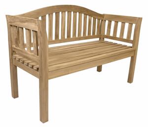 Záhradná lavica DIVERO 2miestna, neošetrená, 131,5 cm