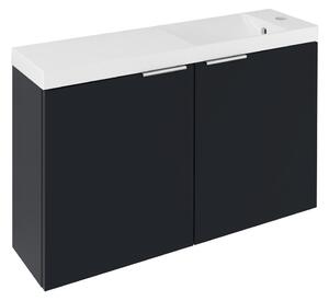 Sapho Sapho, LATUS X umývadlová skrinka 78,8x50x22cm, antracitový mat, LT110-SET07
