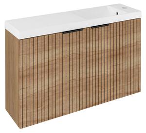 Sapho Sapho, LATUS X STRIP umývadlová skrinka 78,8x50x22cm, dub Alabama, LT110-SET08