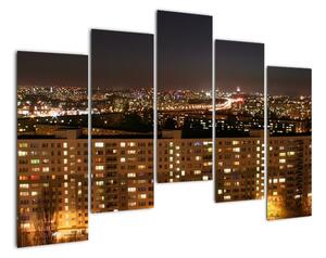 Nočné mesto - obraz (Obraz 125x90cm)