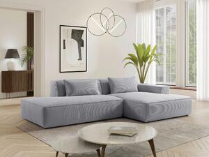 ROHOVÁ SEDAČKA, plast, textil, kompozitné drevo, svetlosivá Livetastic - Sedačky, Online Only