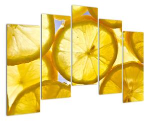 Plátky citrónov - obraz (Obraz 125x90cm)