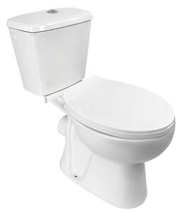 Kuchinox Lario, WC kombi, dvojtlačítko 3/6l, zadný odpad, sedadlo s pomalým zatváraním, biela, LAV-VKL_604P