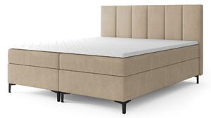 Čalúnená boxspring posteľ Luis - béžová Rozmer: 180x200