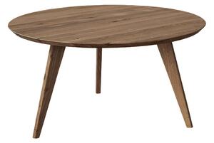 Okrúhly dubový konferenčný stolík tabakový 90 cm Orbetello