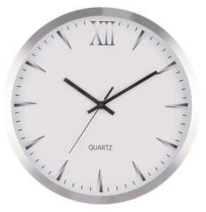 Strieborné nástenné hodiny 30,5 cm