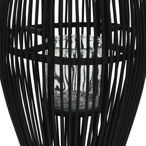 Závesný svietnik čierny 95 cm bambusový