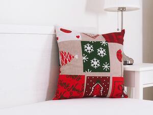 B.E.S. - Petrovice, s.r.o. Vianočný dekoračný vankúšik 45x45 - Vianočný patchwork