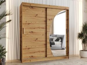 Mirjan24 Šatníková skriňa Grilion 180, zásuvka: nie, Farby: dub craft 5903211418310