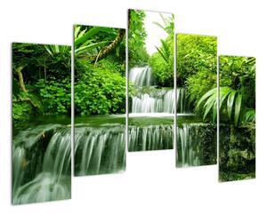 Vodopád v prírode, obraz (Obraz 125x90cm)
