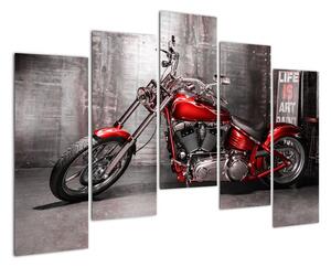 Obraz červené motorky (Obraz 125x90cm)