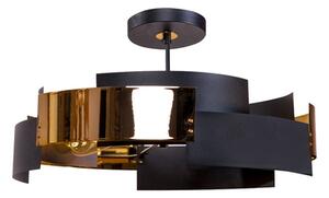 Čierno-zlatá stropná lampa TORI