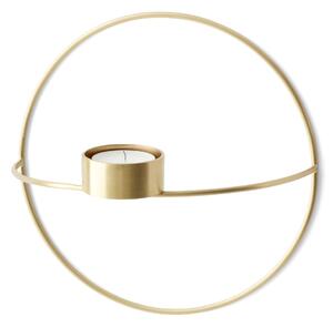 Nástenný svietnik POV Circle Brass Tealight 20 cm