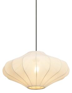 Japandi závesná lampa béžová s látkovým tienidlom 50cm - Plu
