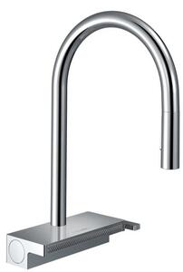 Drezová batéria Hansgrohe Aquno s vyťahovacou spŕškou, 3 prúdy chróm 73837000