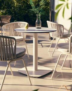 DINA ALL WHITE bistro stôl Kruh 73 x 68 x 68