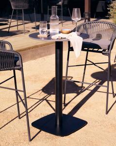 DINA ALL BLACK bistro stôl Kruh 97 x 60 x 60