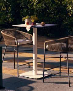 DINA ALL WHITE bistro stôl Štvorec 97 x 60 x 60