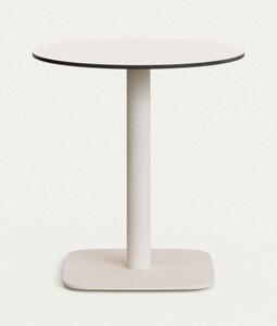 DINA ALL WHITE bistro stôl Kruh 73 x 68 x 68