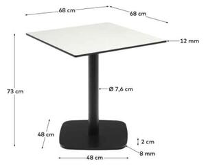 DINA BLACK&WHITE bistro stôl Štvorec 73 x 68 x 68