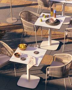 DINA ALL WHITE bistro stôl Štvorec 73 x 68 x 68