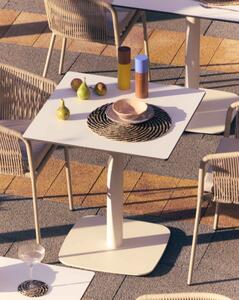 DINA ALL WHITE bistro stôl Štvorec 73 x 68 x 68