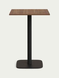 DINA WALNUT BLACK bistro stôl Štvorec 98 x 60 x 60