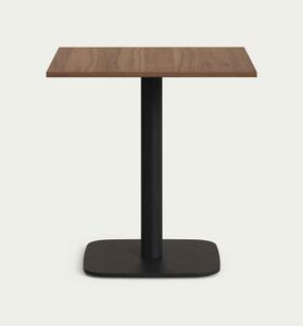 DINA WALNUT BLACK bistro stôl Štvorec 73 x 69,5 x 69,5
