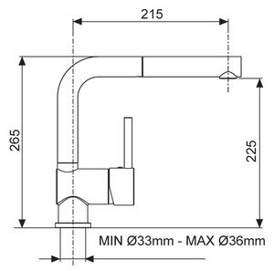 Sinks MIX 3 P metalblack AVMI3PGR74