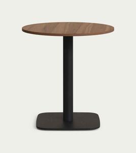 DINA WALNUT BLACK bistro stôl Kruh 73 x 69,5 x 69,5