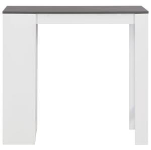 Barový stôl s poličkou biely 110x50x103 cm